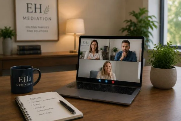 child access mediation Worcester online meeting.