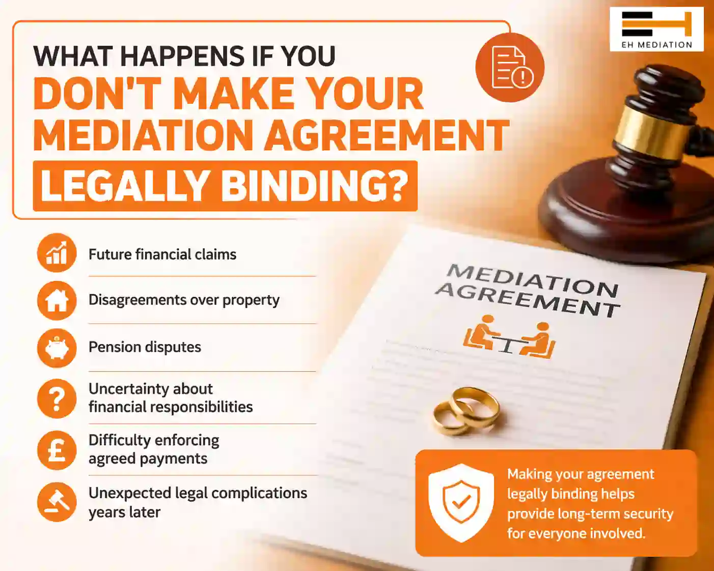 What Happens If You Don't Make Your Mediation Agreement Legally Binding Worcester?